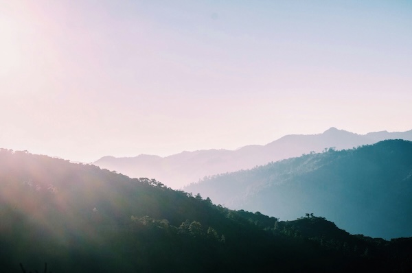 mountains in the distance