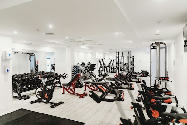group cycling room